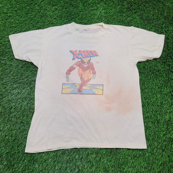 Vintage 1984 X-Men Wolverine Marvel T-Shirt Mens Medium Single-Stitch USA - Picture 1 of 13